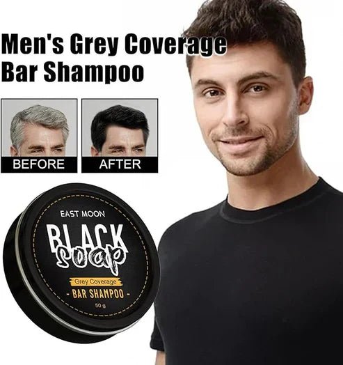 EAST MOON - Black Soap Bar Shampoo (Original) - DubaiTrends