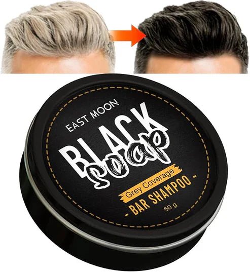 EAST MOON - Black Soap Bar Shampoo (Original) - DubaiTrends